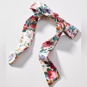 Anthropologie Selkie Floral Hair Bow Clip - NWT - Red